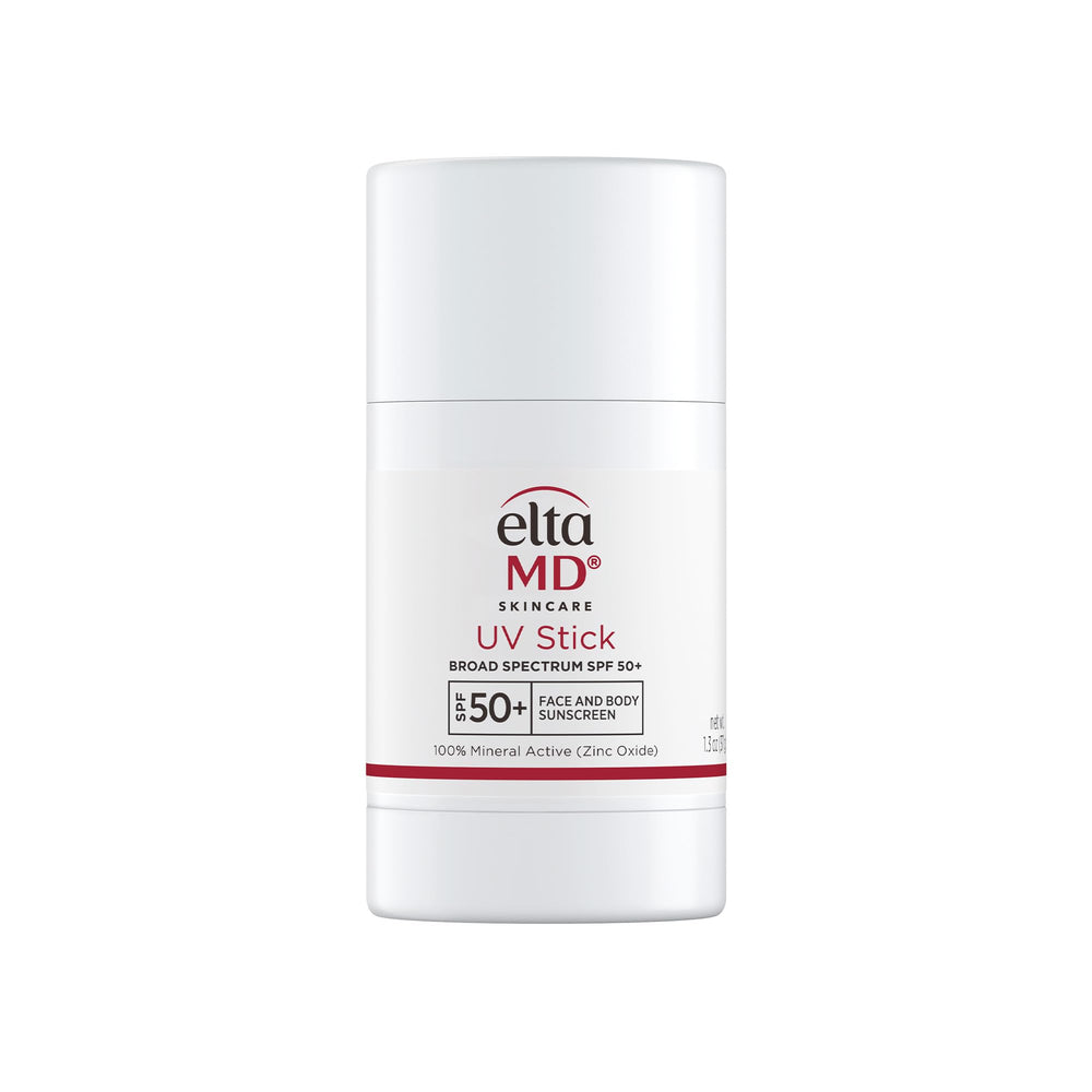 EltaMD UV Stick sunscreen on skin for quick, mess-free protection