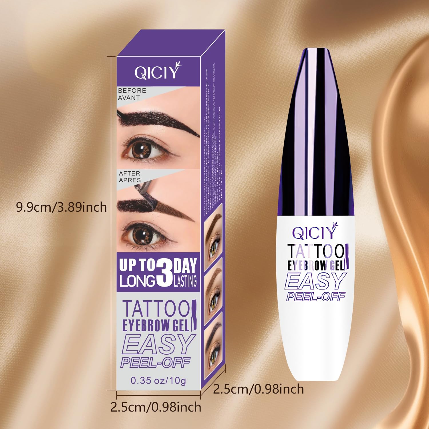 Eltolent QICIY 3pcs set demonstrates value and convenient brow tinting