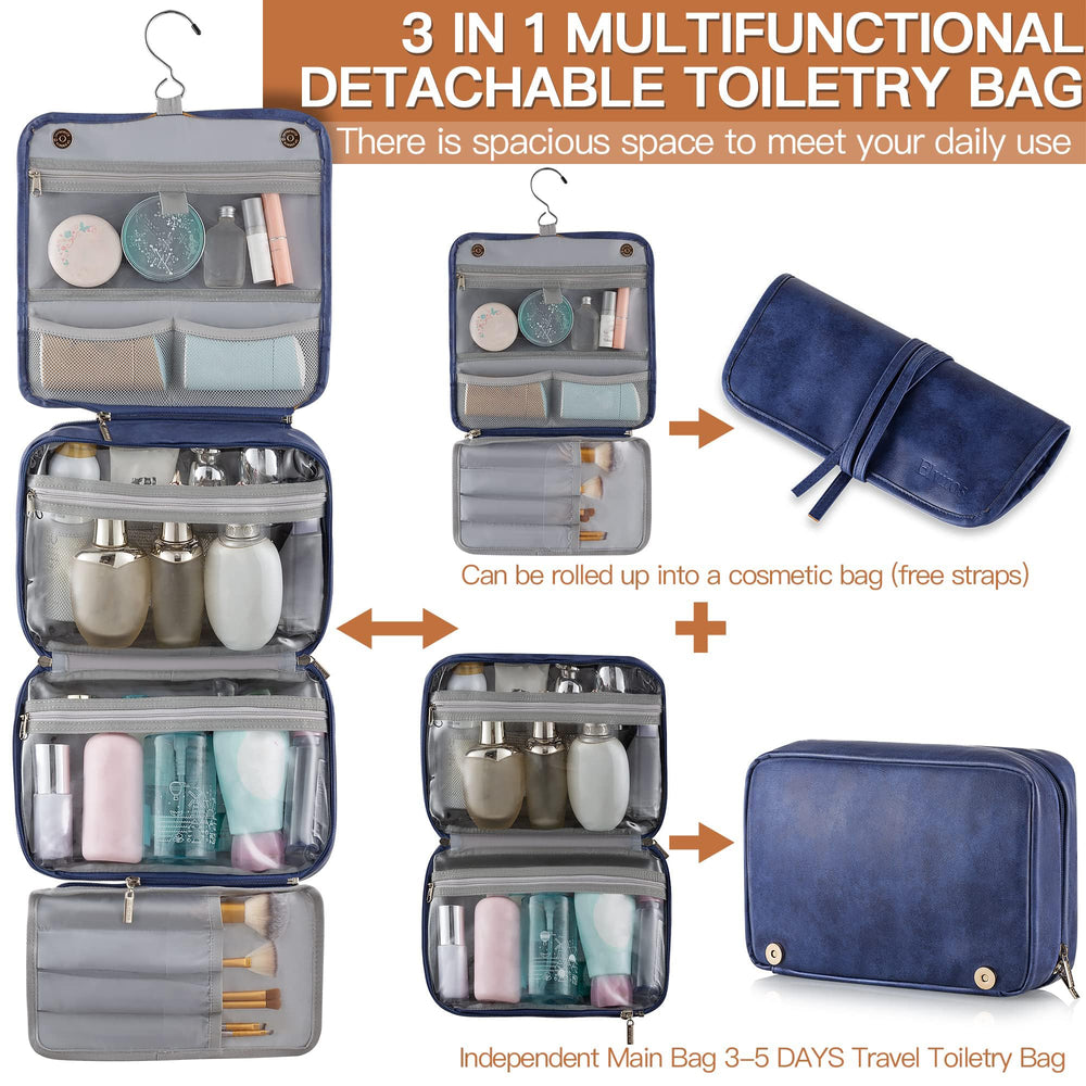 Elviros bag features carry handle and swivel hook for easy hanging.