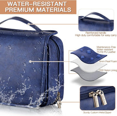 Elviros PU leather construction demonstrates durable water resistance.