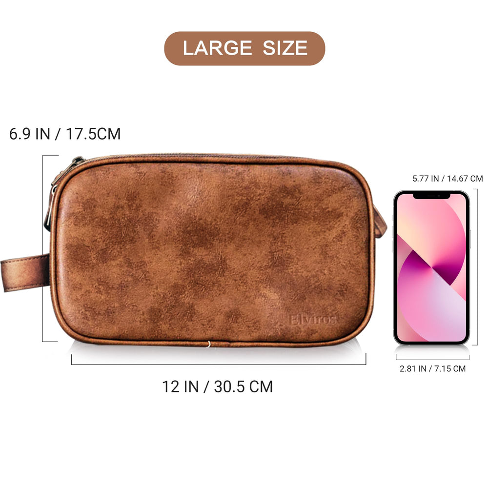 Elviros toiletry bag inside pockets help you stay organized.