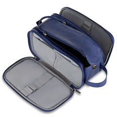 Elviros toiletry bag large front view shows roomy main compartment for travel essentials.