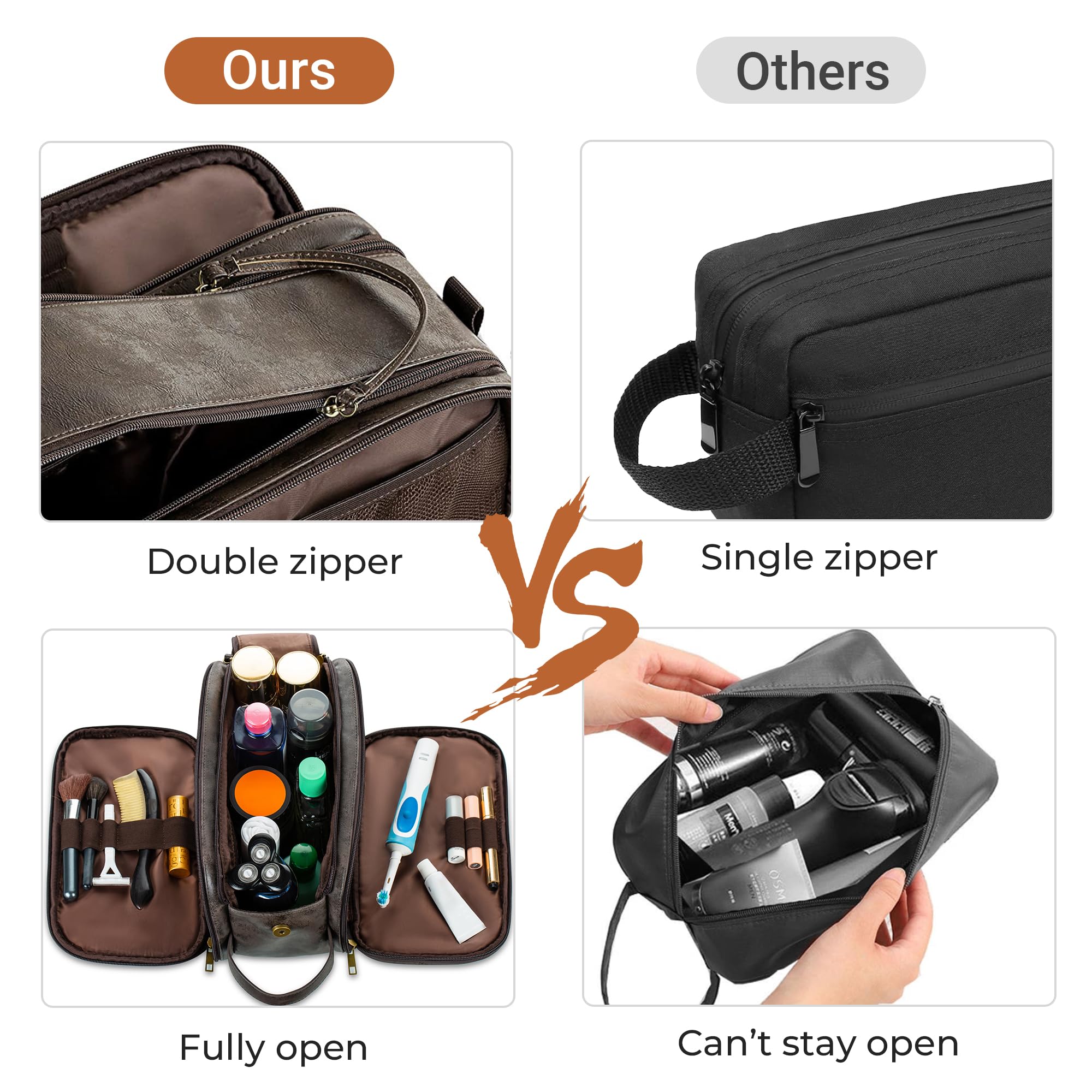 Elviros toiletry bag waterproof shoe-drawer pocket protects belongings during gym visits
