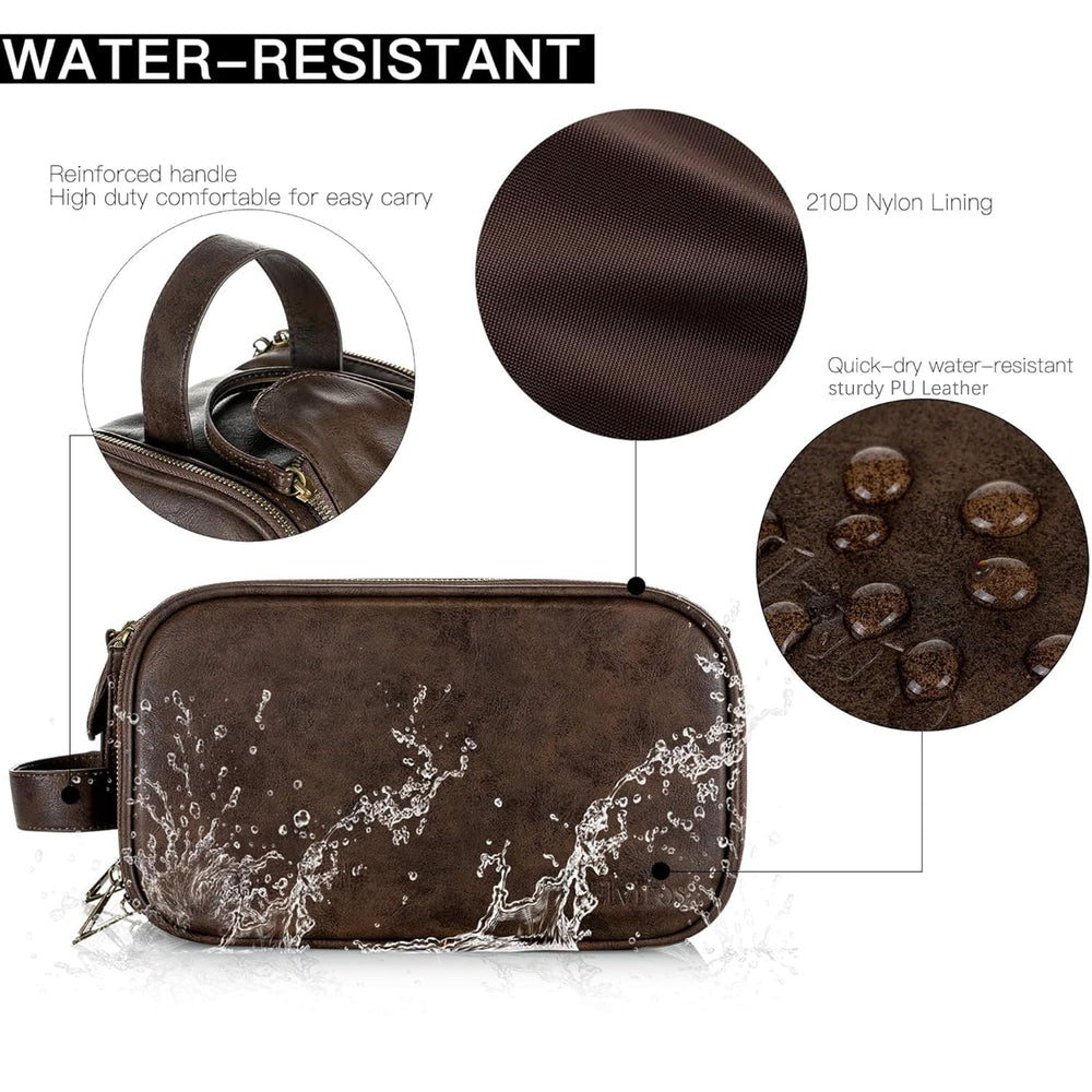Elviros Toiletry Bag wet-dry separation compartments keep towels and swimsuits isolated.