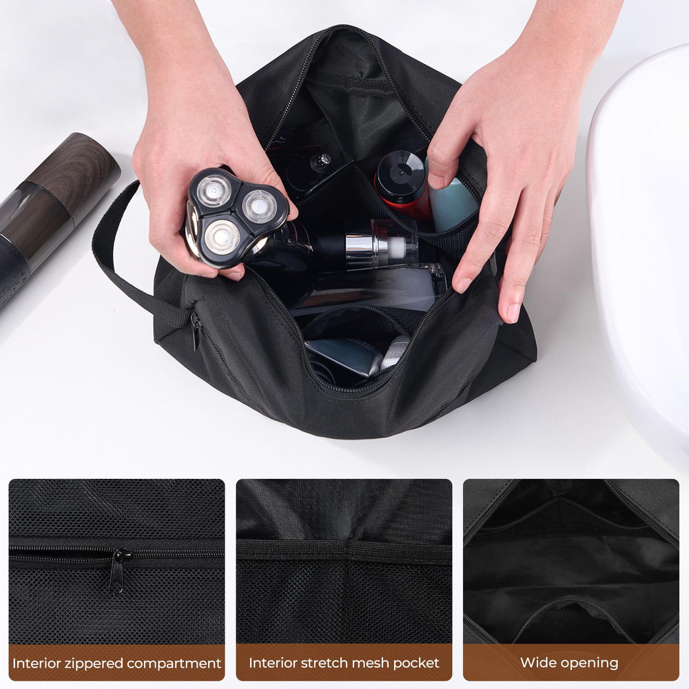 Elviros travel toiletry bag lightweight design reduces luggage burden