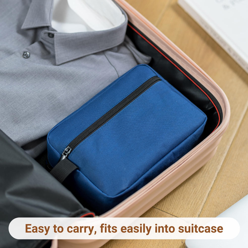 Elviros travel toiletry bag with shaving kit illustrates multipurpose organization