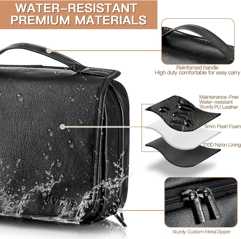 Elviros water-resistant PU leather material protects contents in damp environments