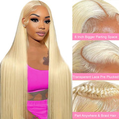 elycont 613 blonde wig lace-front side part offers natural movement and versatile styling