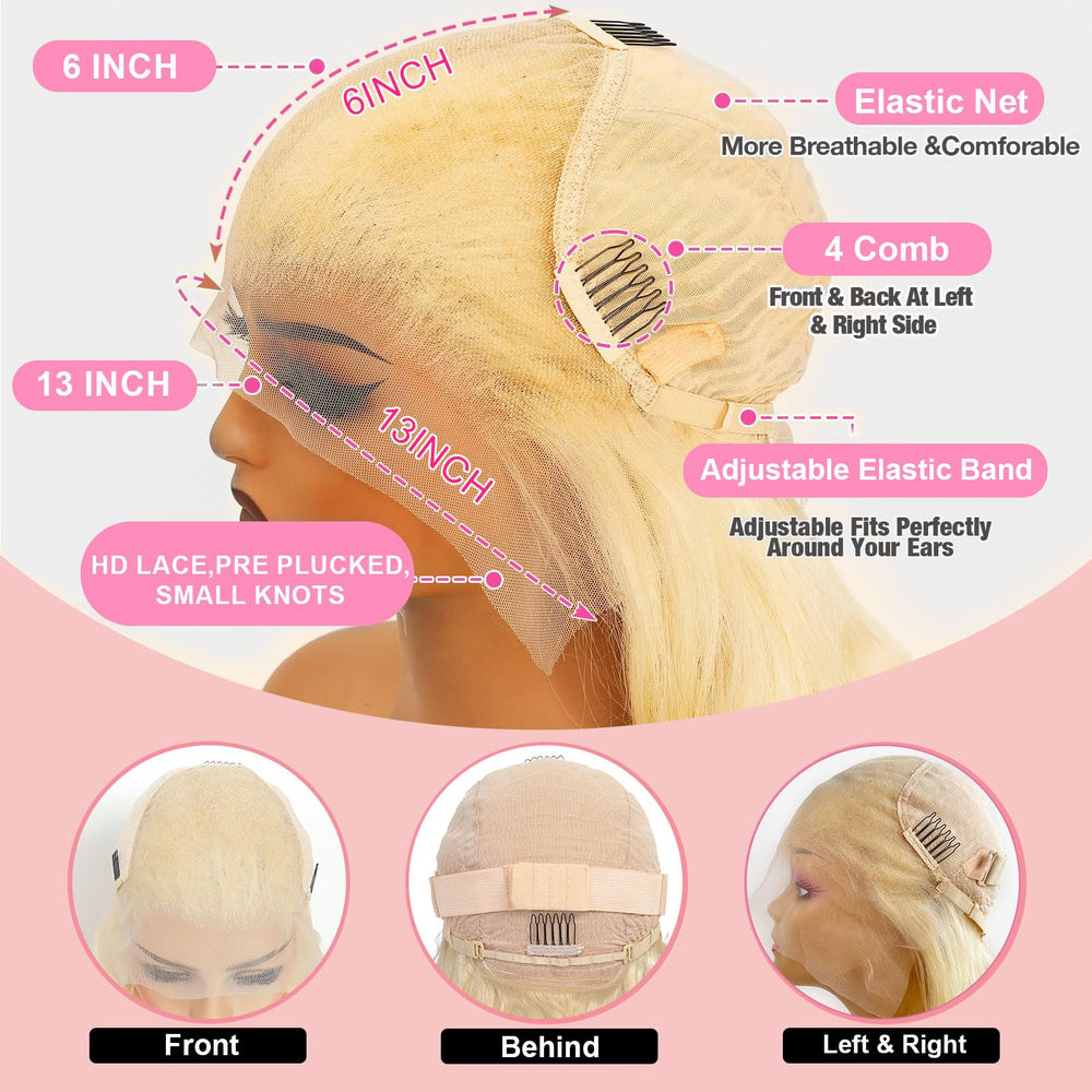 elycont 613 lace-front wig ready for heat styling like dyeing or straightening