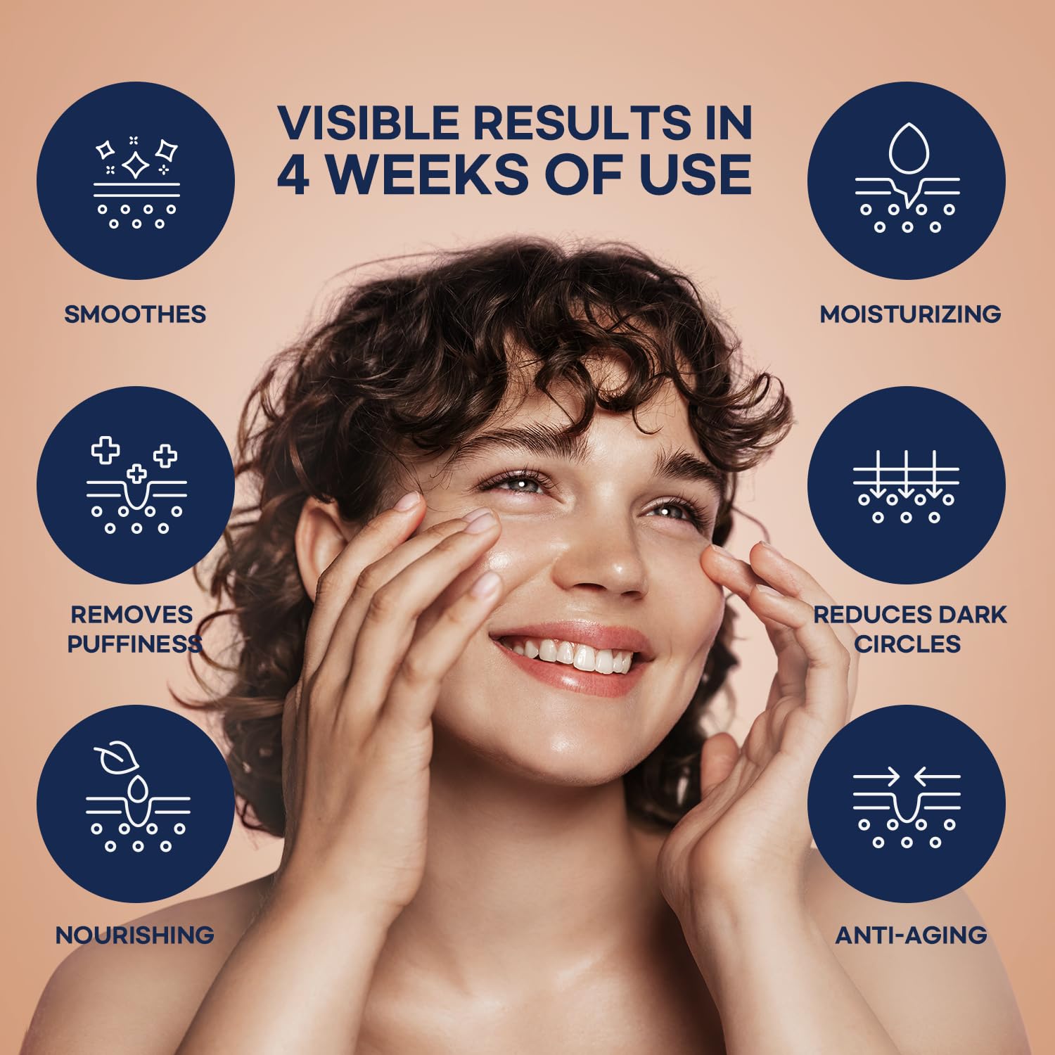 ElySeoul eye cream application under the eye to help reduce puffiness.