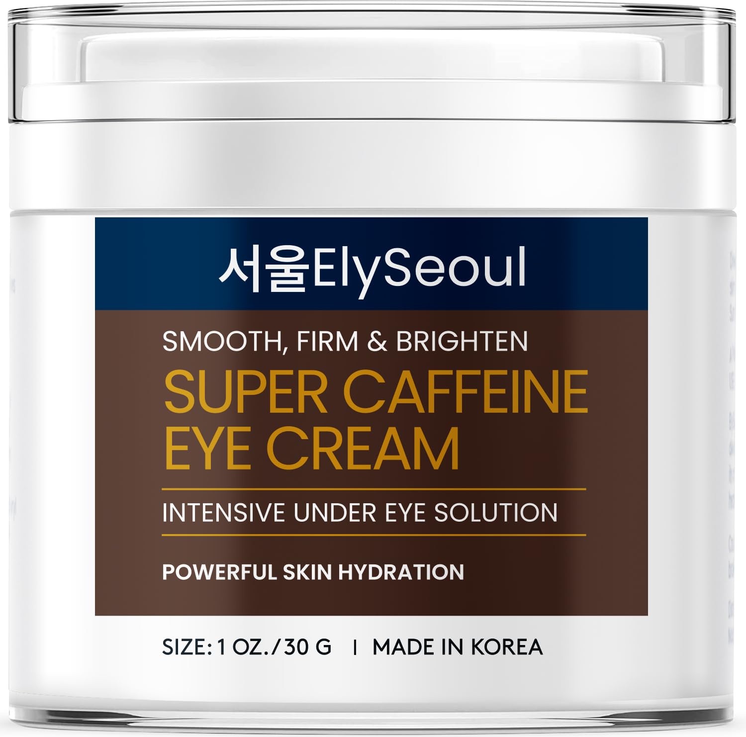 ElySeoul eye cream tube close-up for targeted under-eye care and hydration.