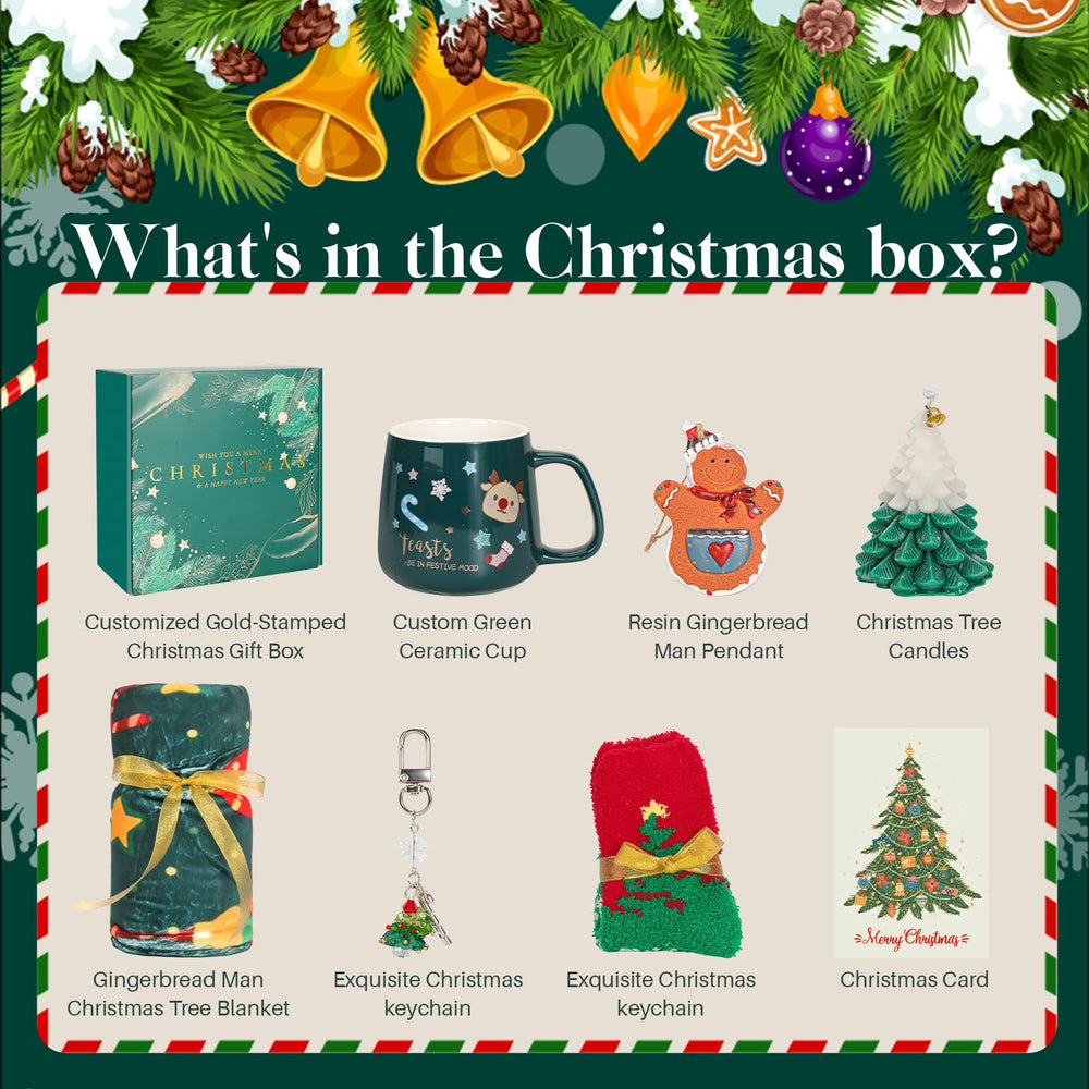Elysirise Christmas gift basket candle creates festive aroma
