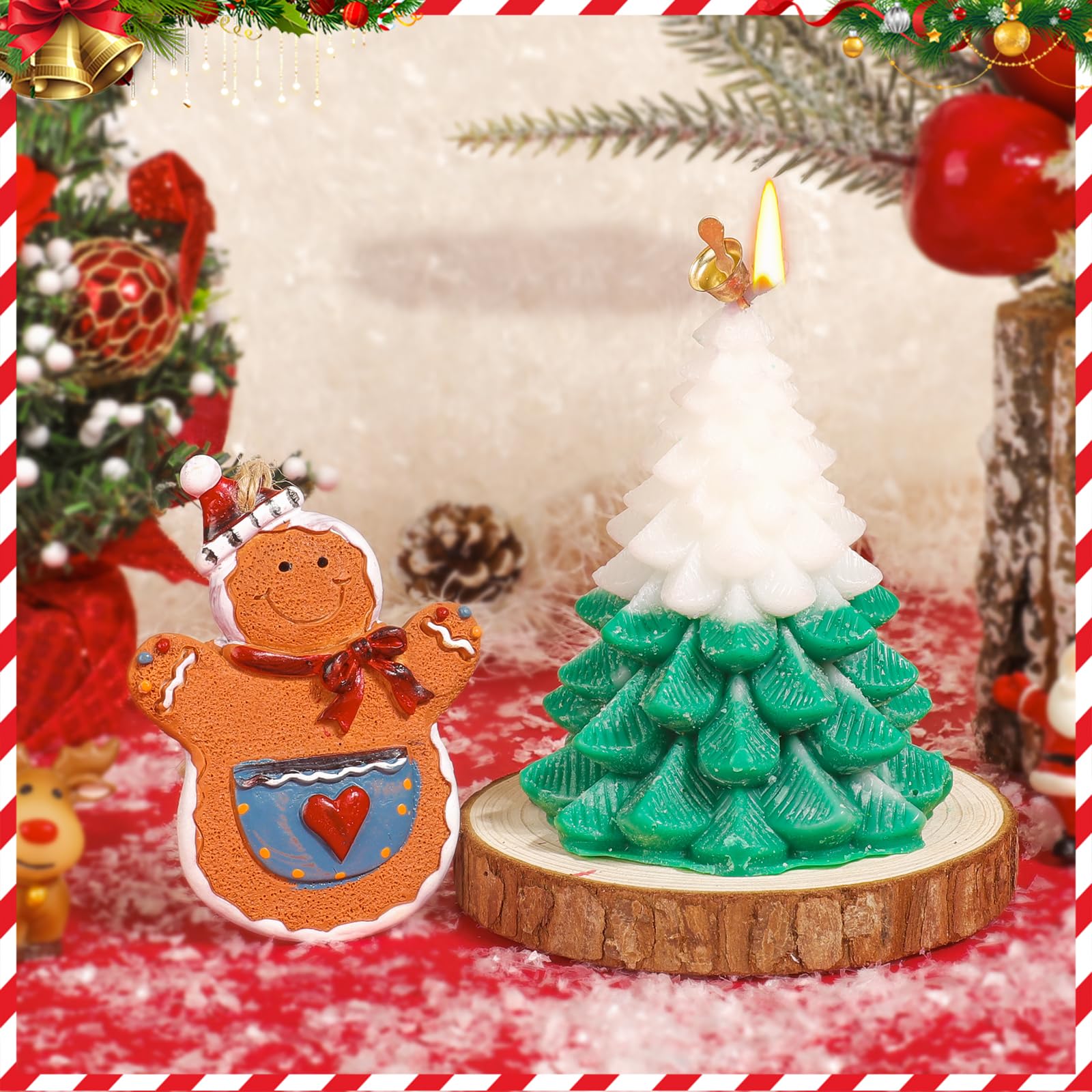 Elysirise Christmas gift basket keychain keeps holiday cheer close