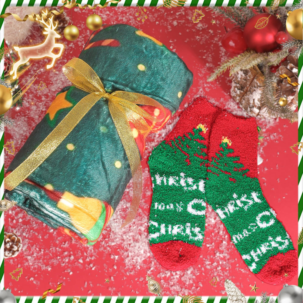 Elysirise Christmas gift basket socks for cozy feet