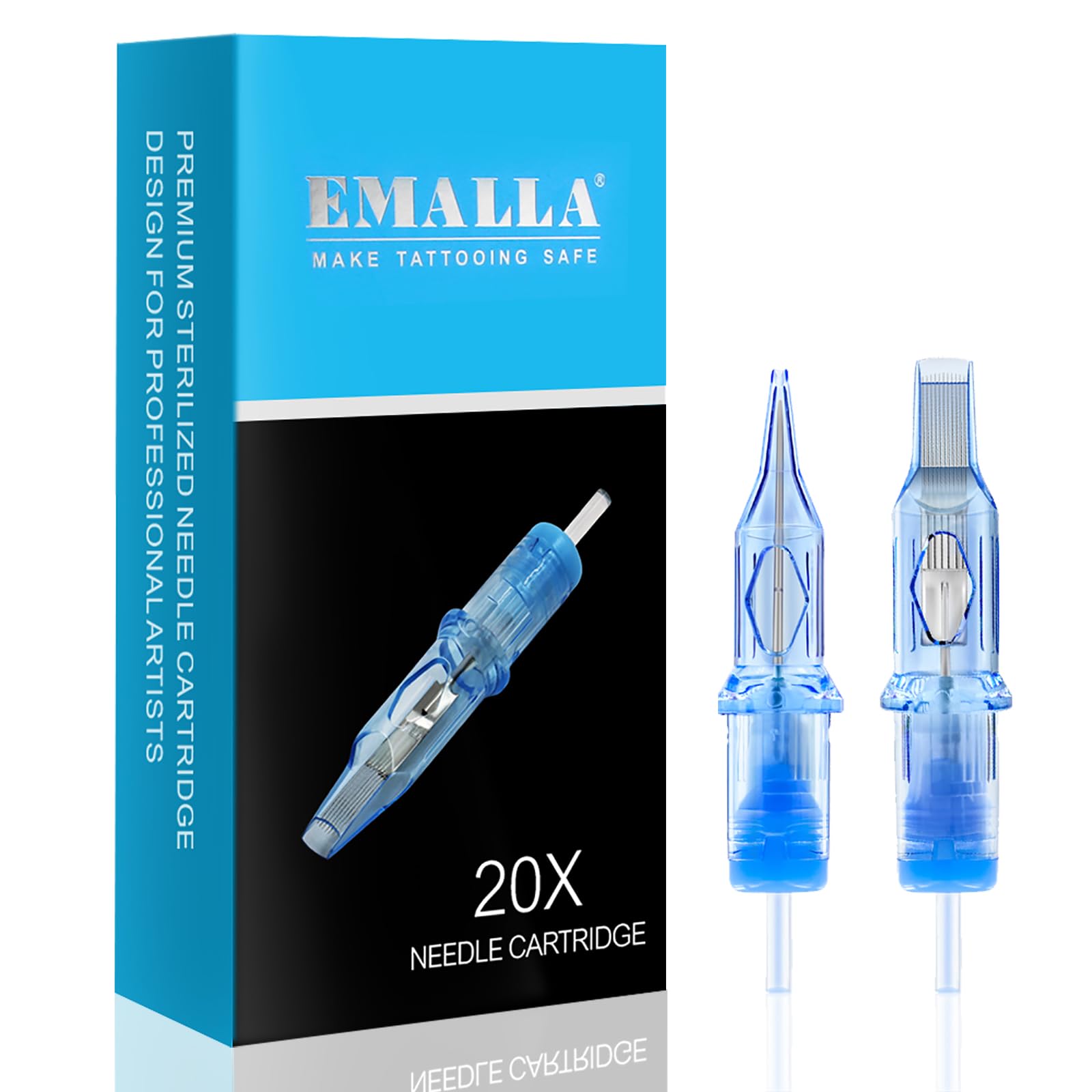 Emalla Eliot 1003RLL needles pack shows durable design for precise lining