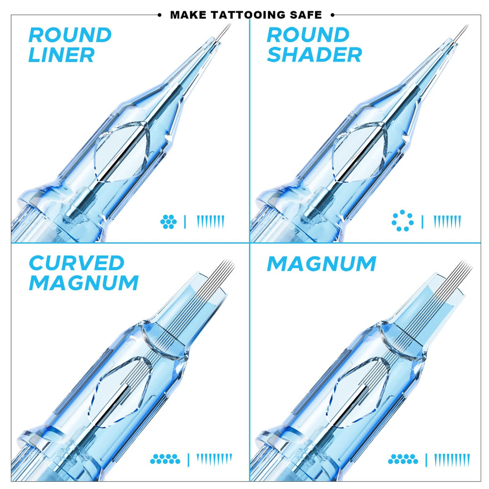 Emalla Eliot transparent cartridge body lets artists observe needle action during shading