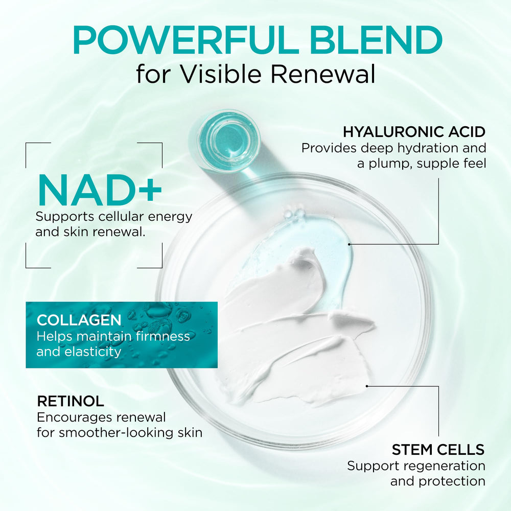 Close-up of Ember Cloud Collagen NAD+ Cream texture showing smooth, luxurious feel.