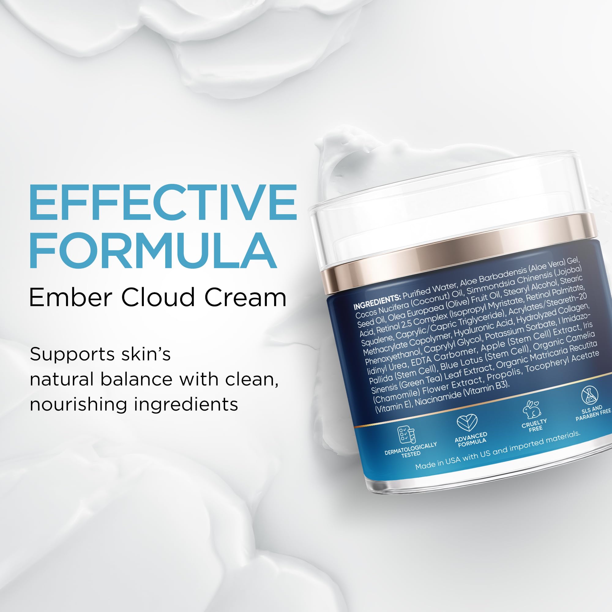 Ember Cloud stem cells image highlighting natural ingredients for balanced skincare.