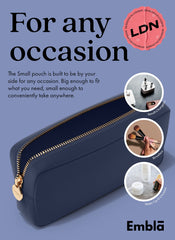 Embla toiletry bag stylish compact design ideal for weekend trips.
