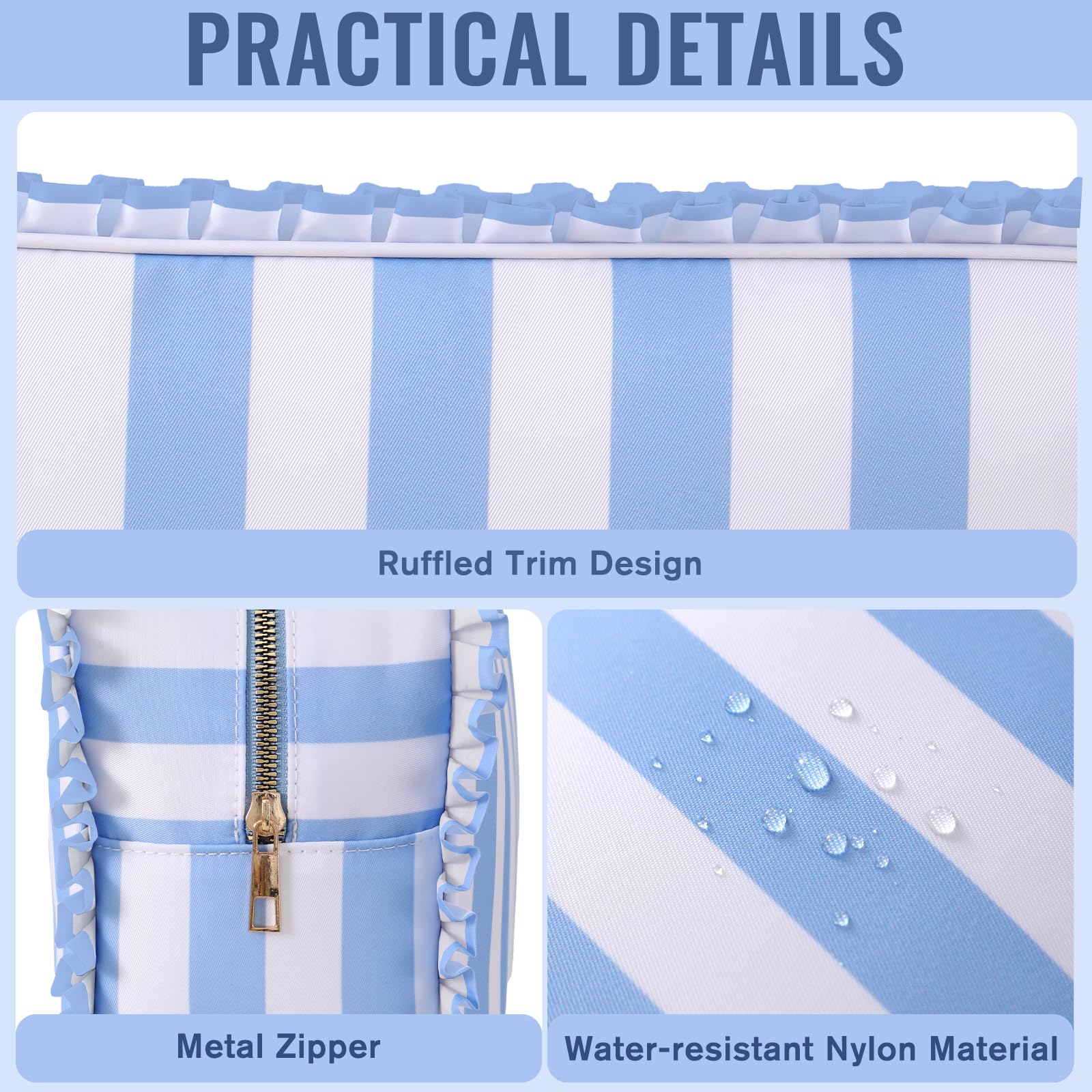 EMBRUNIOICE Travel Toiletry Bag demonstrates compact, durable design for on-the-go trips.