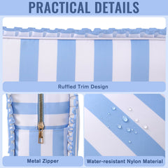 EMBRUNIOICE Travel Toiletry Bag demonstrates compact, durable design for on-the-go trips.