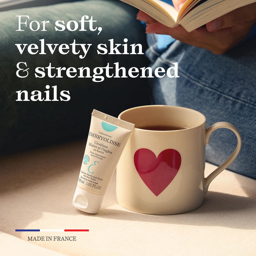 Embryolisse Cicalisse-hands-nails-on-skin demonstrates soothing care for cuticles