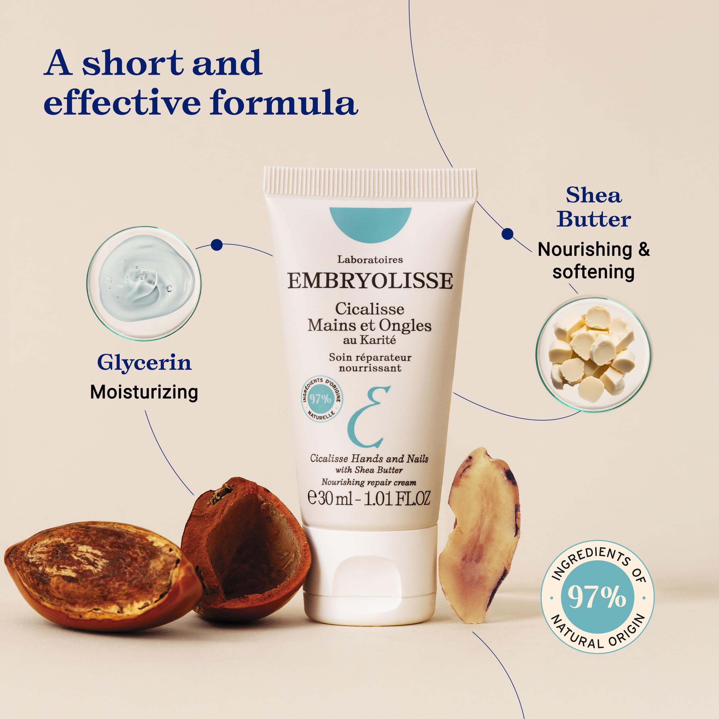 Embryolisse Cicalisse-vegan-formula-three-vegetable-butters offers natural nourishment