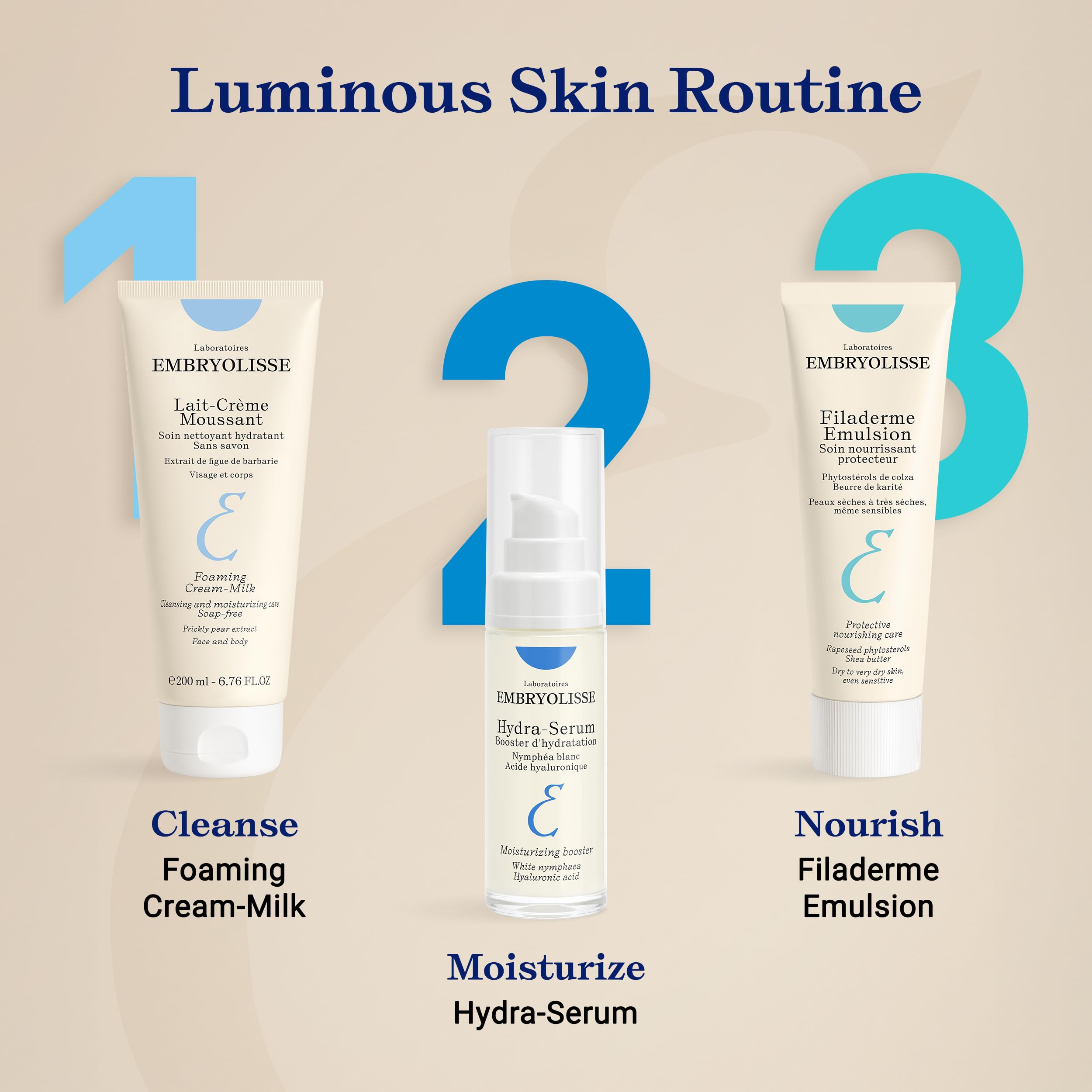 Filaderme Emulsion after-application glow in natural light