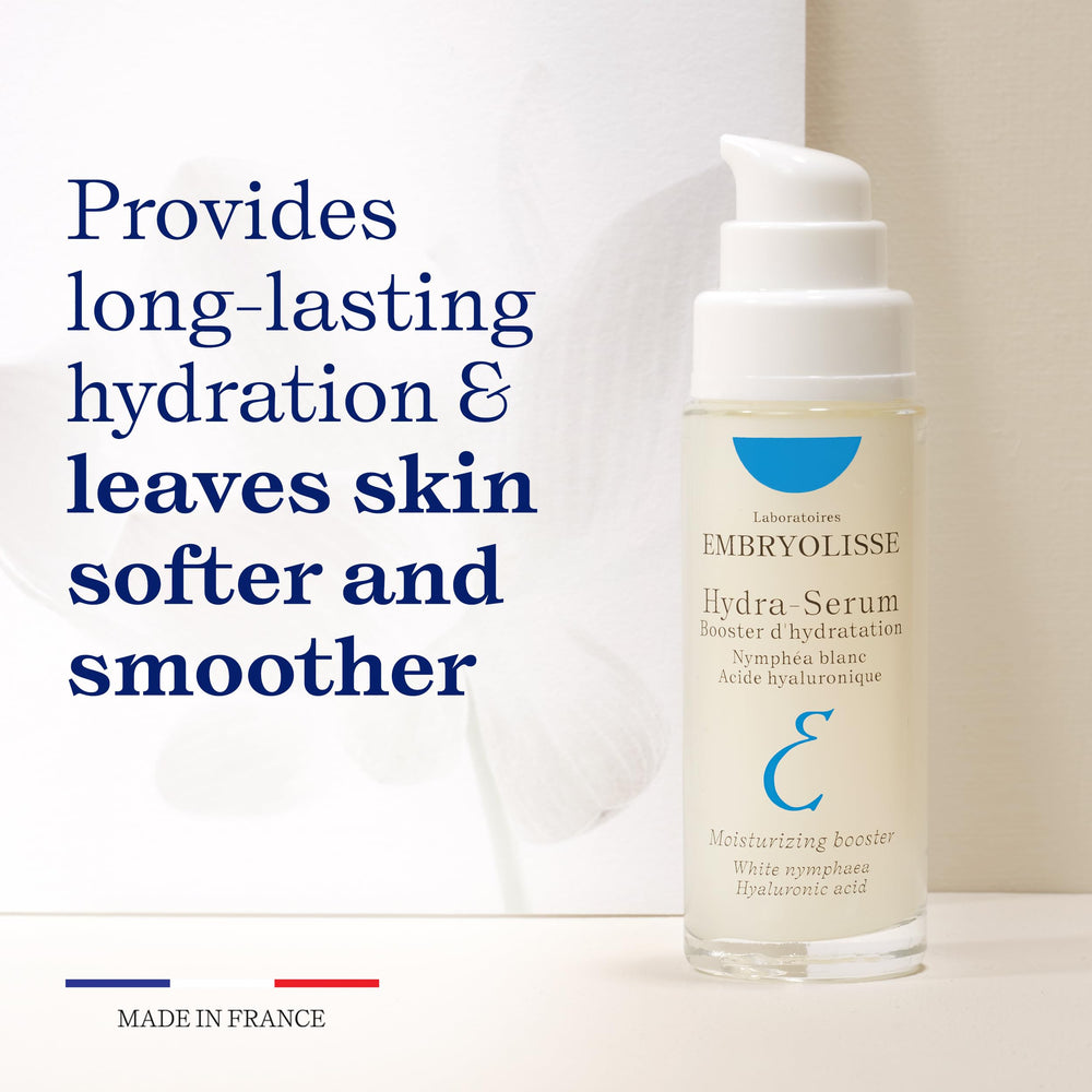 Texture swirl of Embryolisse Hydra-Serum showing lightweight consistency.
