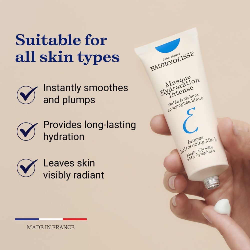 Embryolisse Intense Moisturizing Face Mask White Nymphea visual highlighting hydration