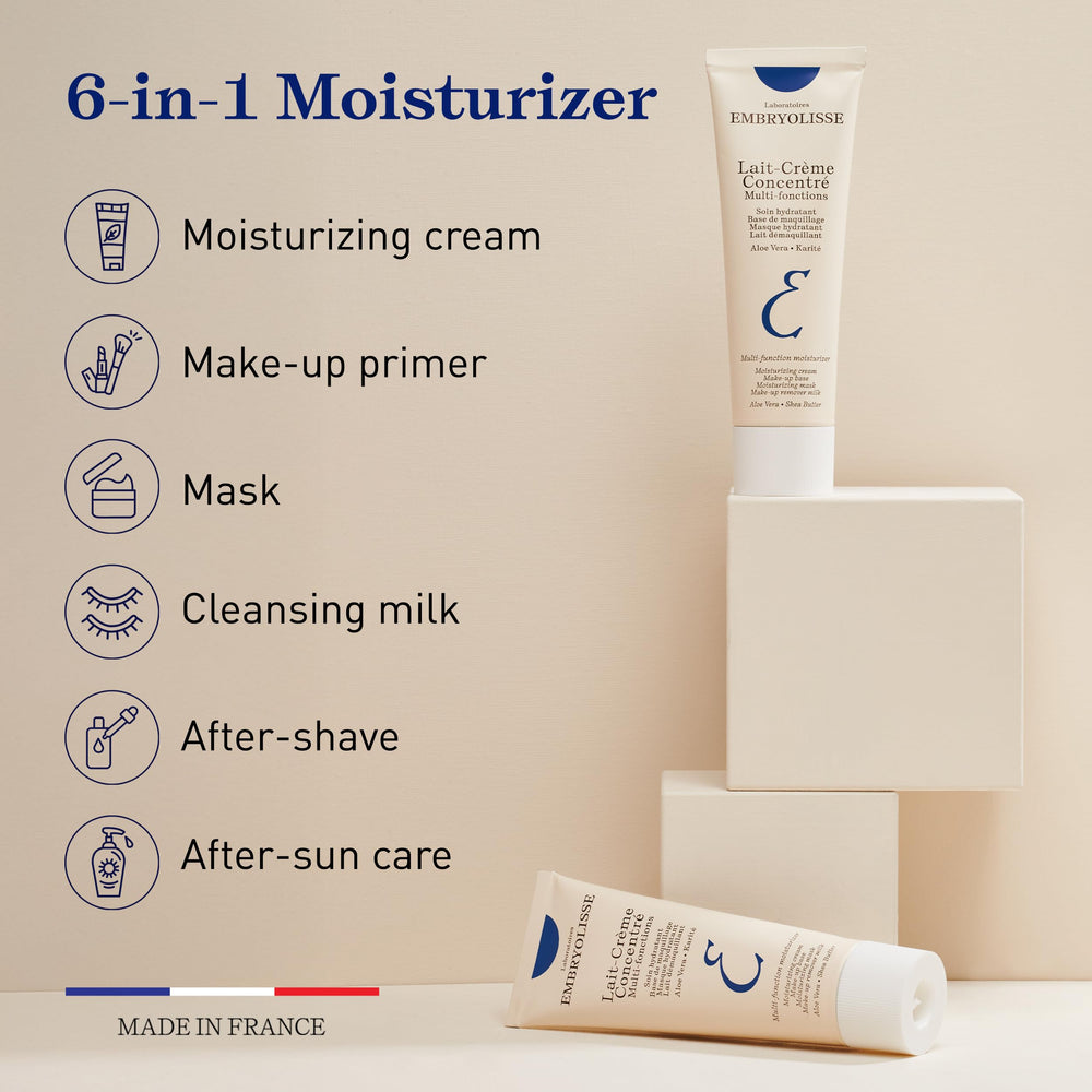 Embryolisse Lait-Crème swatch on skin showing smoothing effect