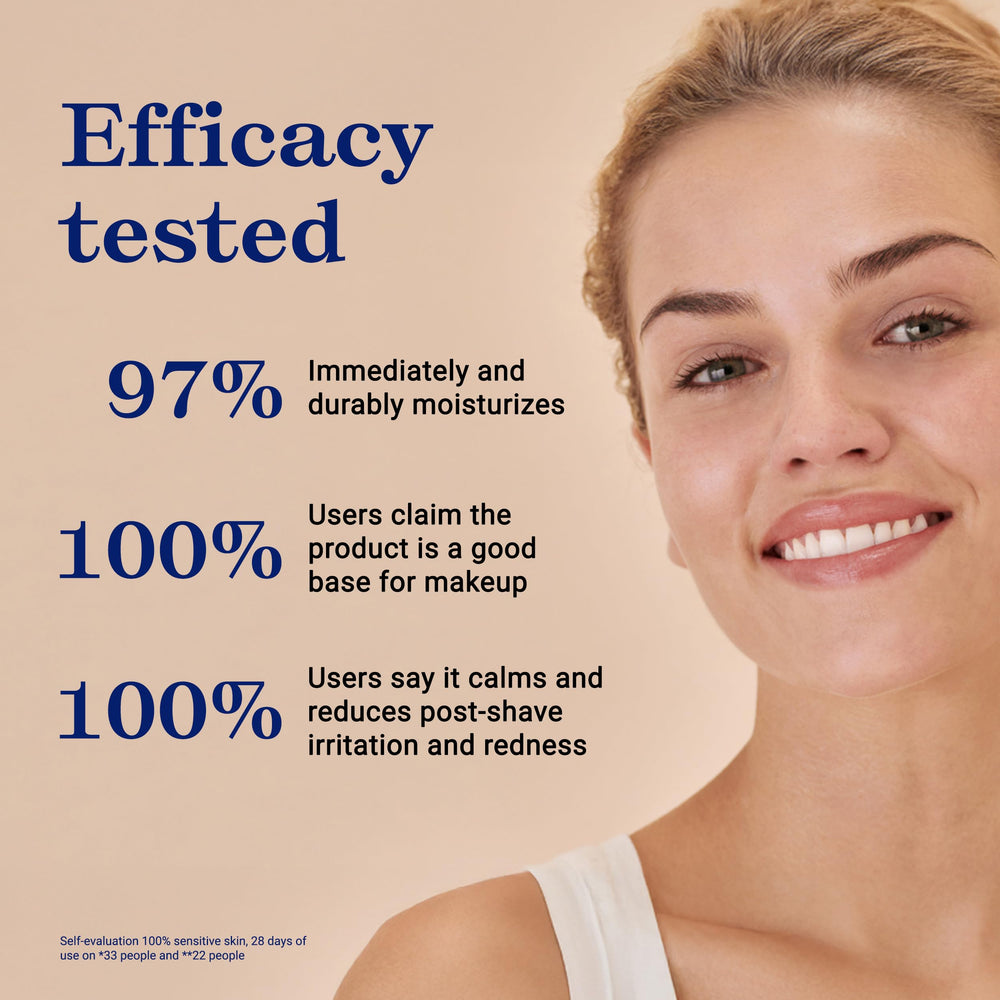 After-shave balm use of Embryolisse Fluid+ for lightweight comfort.