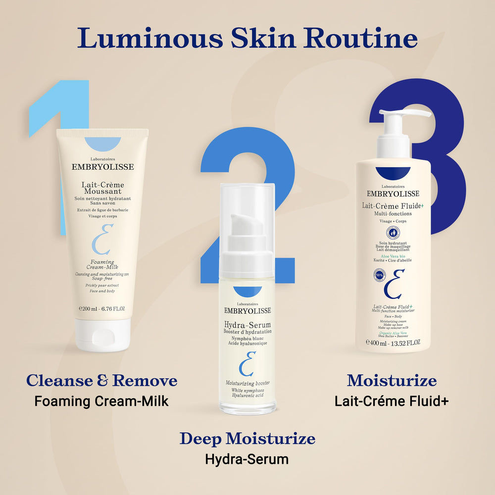 Sensitive skin-friendly Embryolisse Fluid+ nourishes without heaviness.