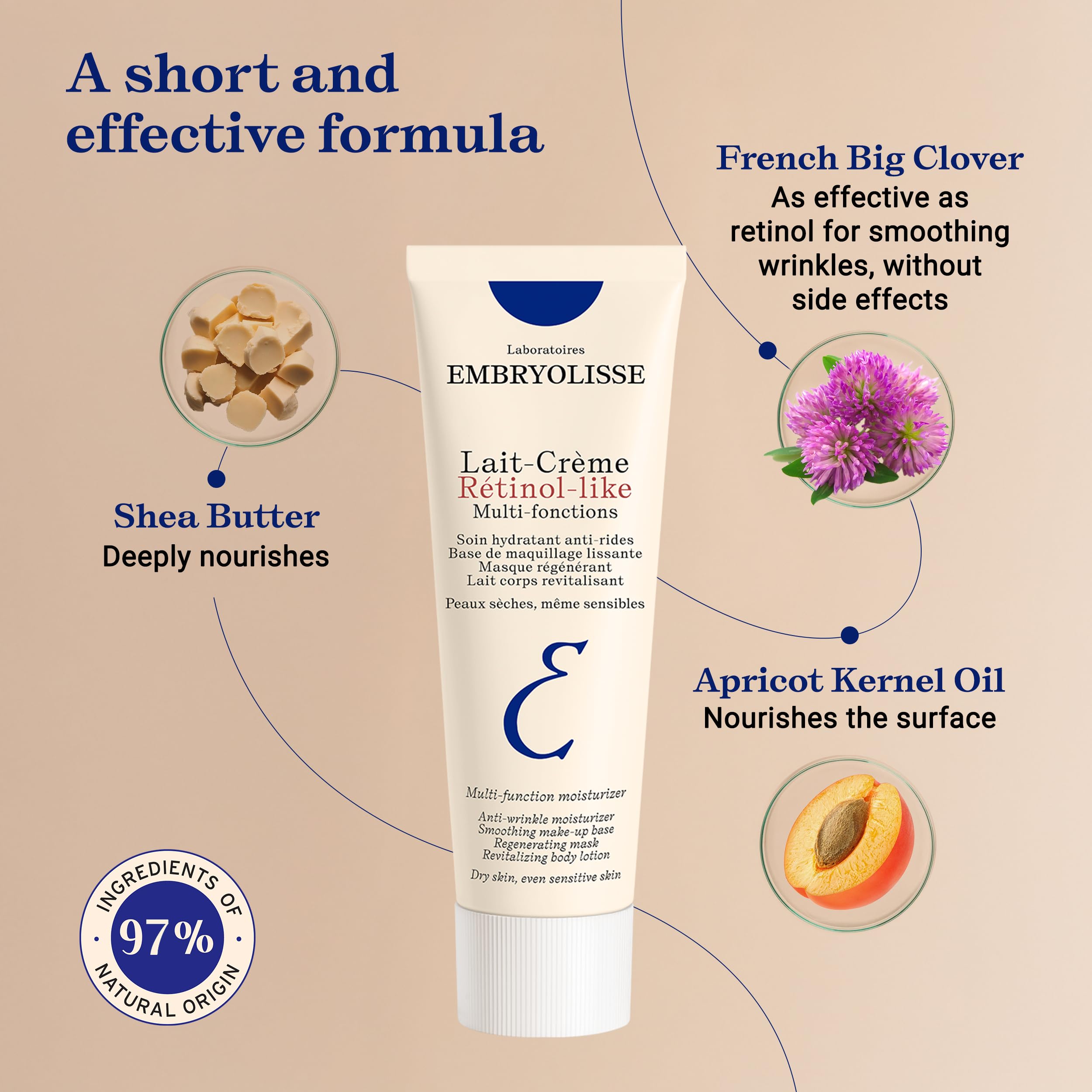 Embryolisse Lait-Crème Retinol Alternative is cruelty-free skincare from Embryolisse.