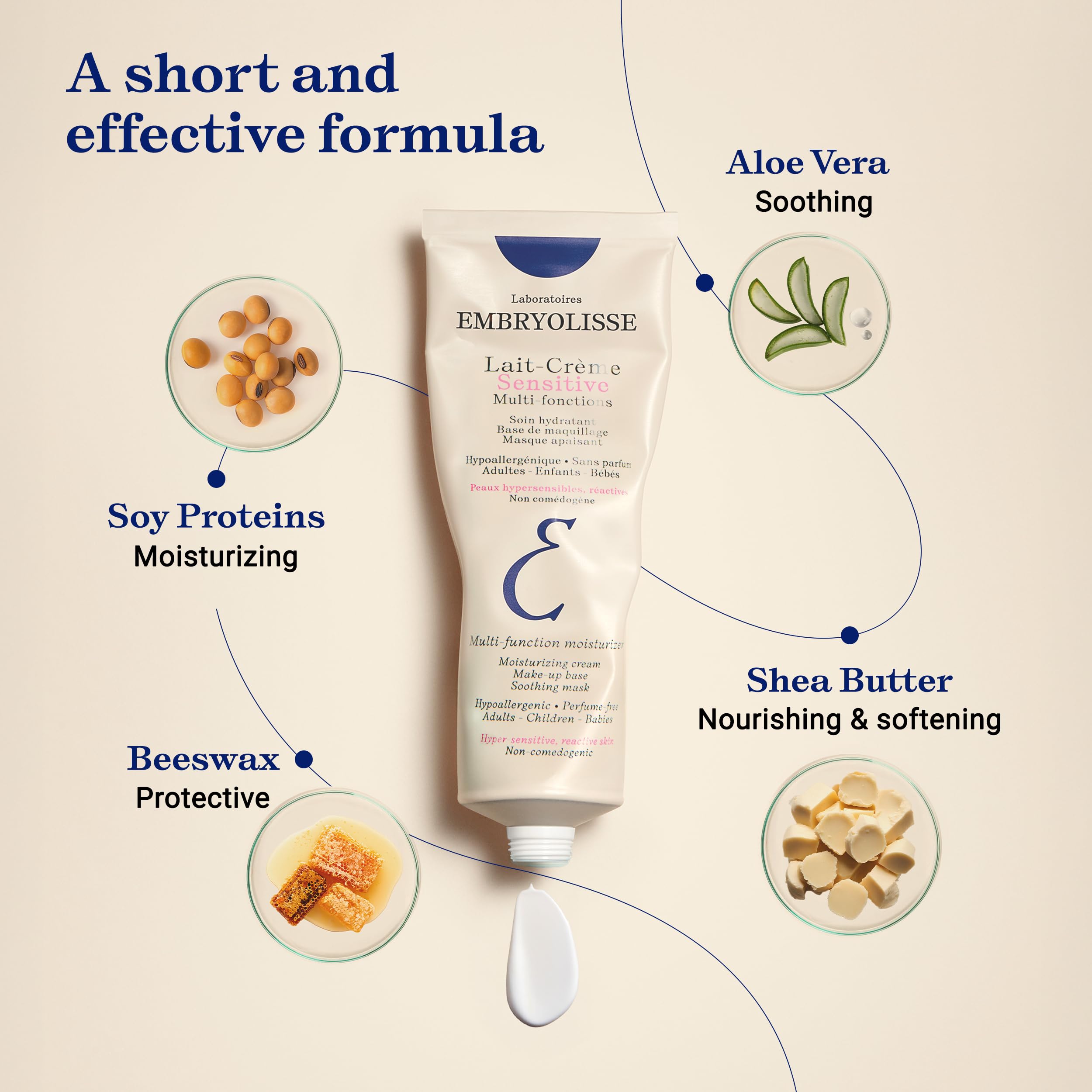 Embryolisse Lait Crème Sensitive versatile use for face and body care