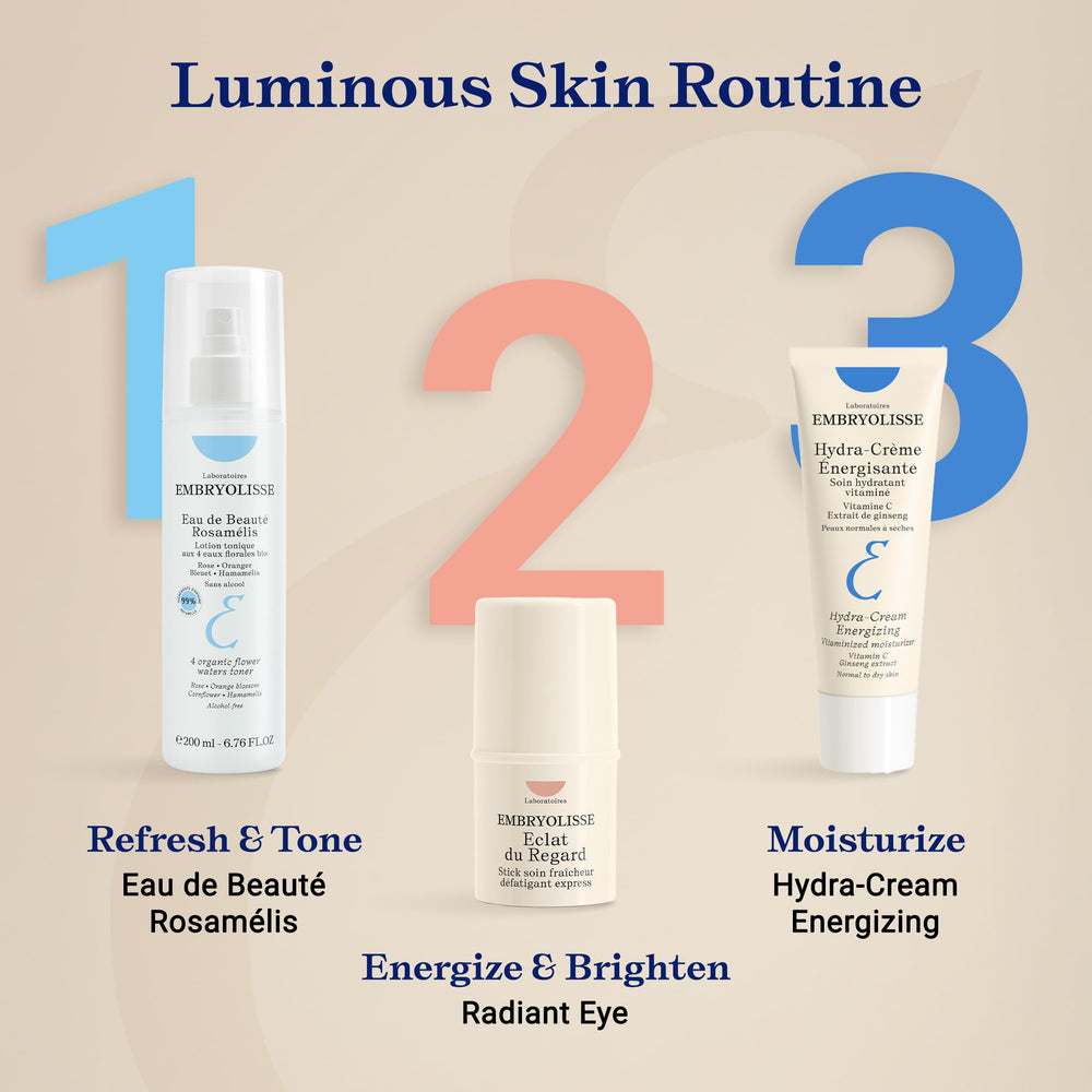 Embryolisse Vitamin C Energizing Face Moisturizer ginseng extract closeup emphasizes antioxidant-rich formula
