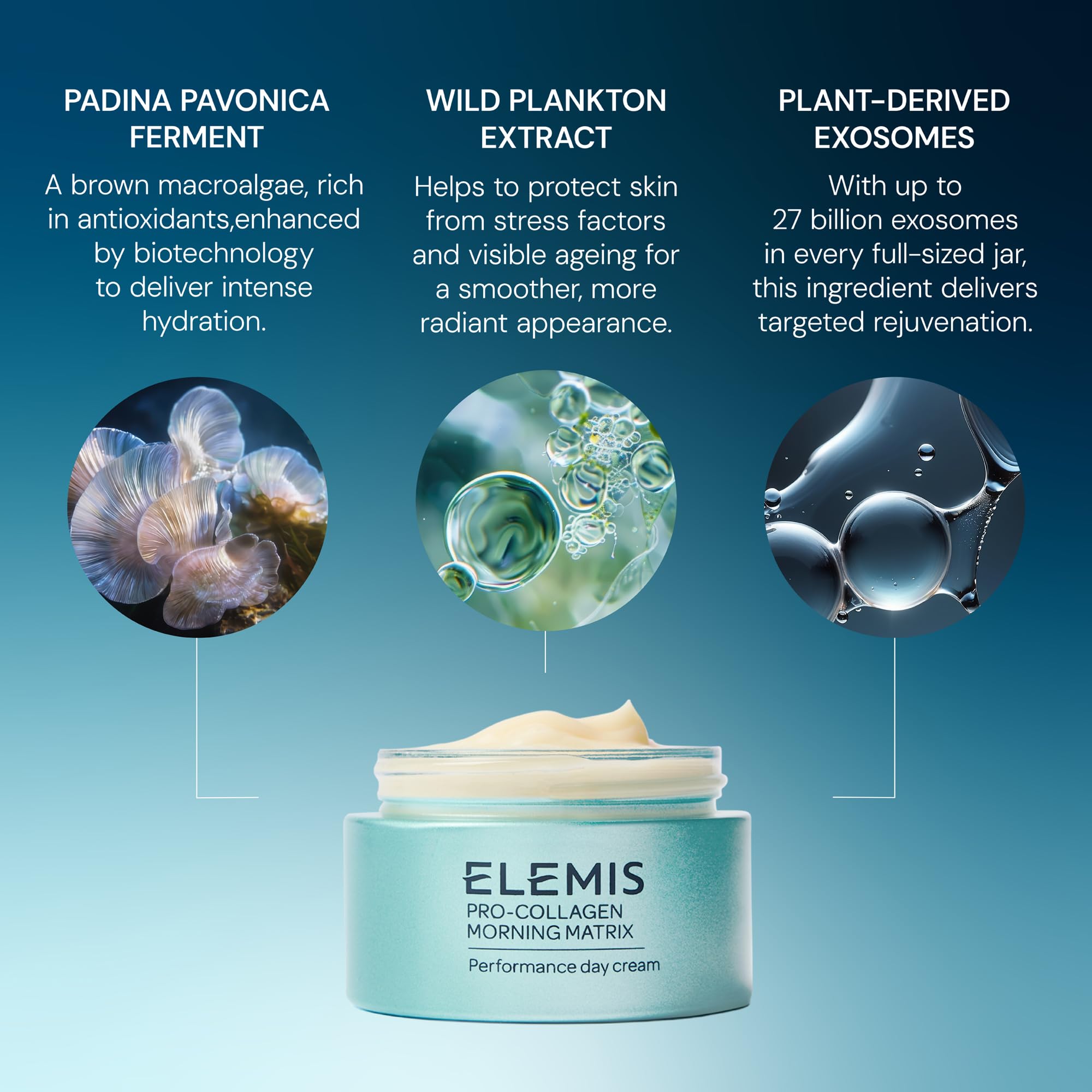 ELEMIS Pro-Collagen Morning Matrix vanity desk scene emphasizes spa-like routine