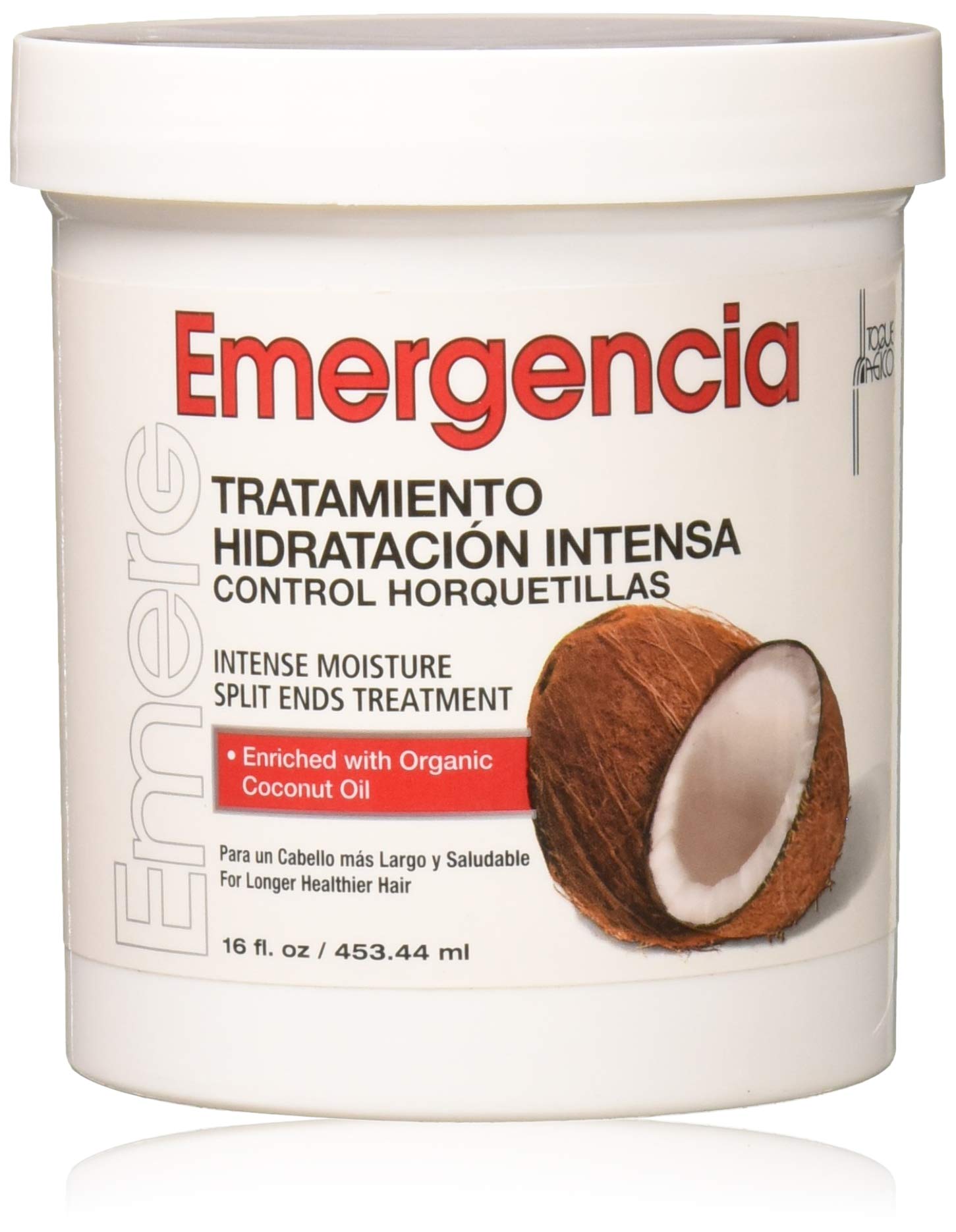 Emergencia Deep Intense Hair Treatment 16oz bottle delivers deep conditioning for softer, stronger hair.