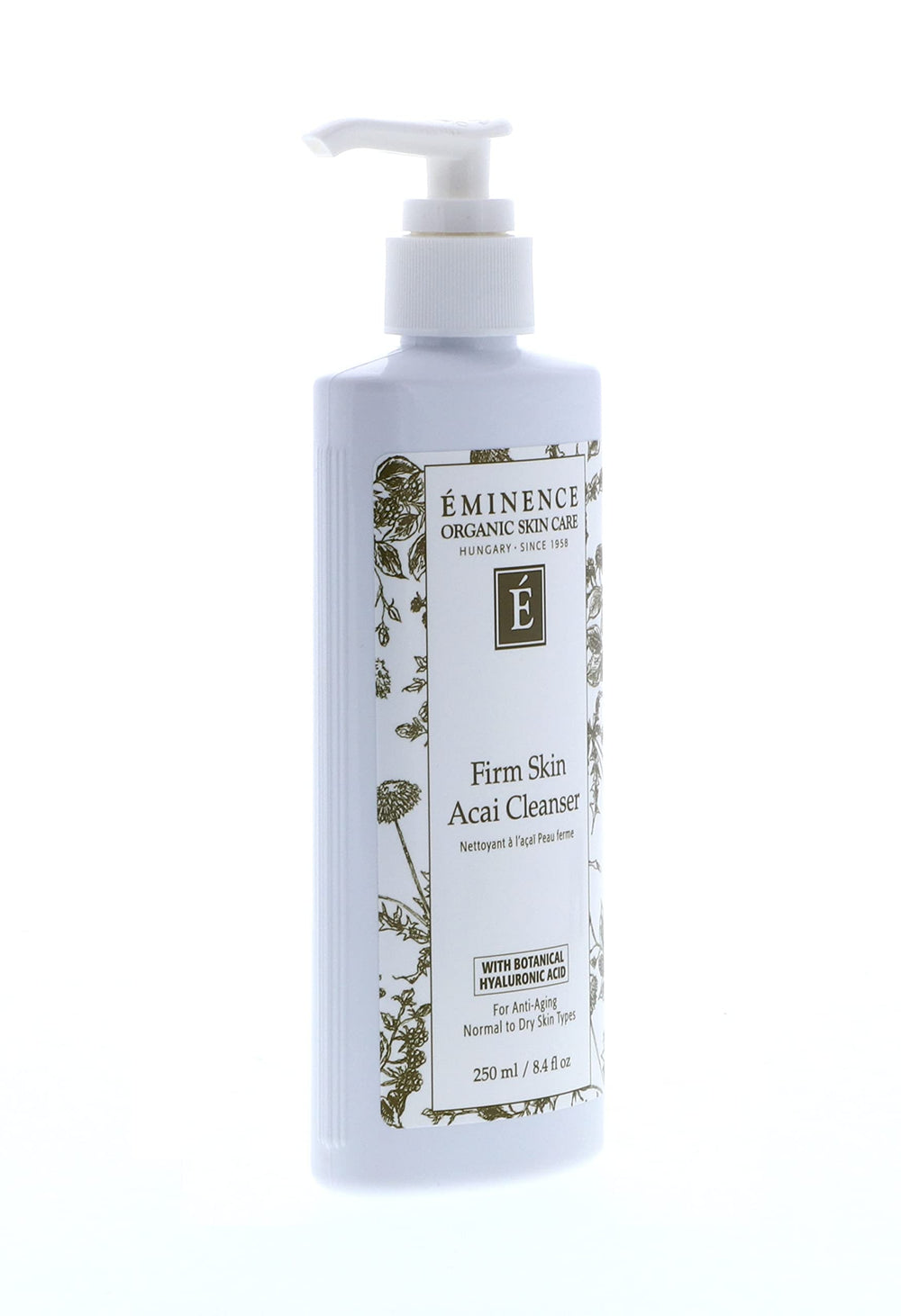 Eminence Acai Cleanser spa background suggesting at home self care
