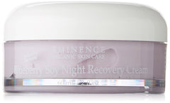 Eminence Blueberry Soy Night Recovery Cream jar delivering rich moisture for dry, dehydrated skin.