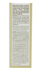 Eminence Charcoal Exfoliating Gel Cleanser lather close-up highlights gentle exfoliation.
