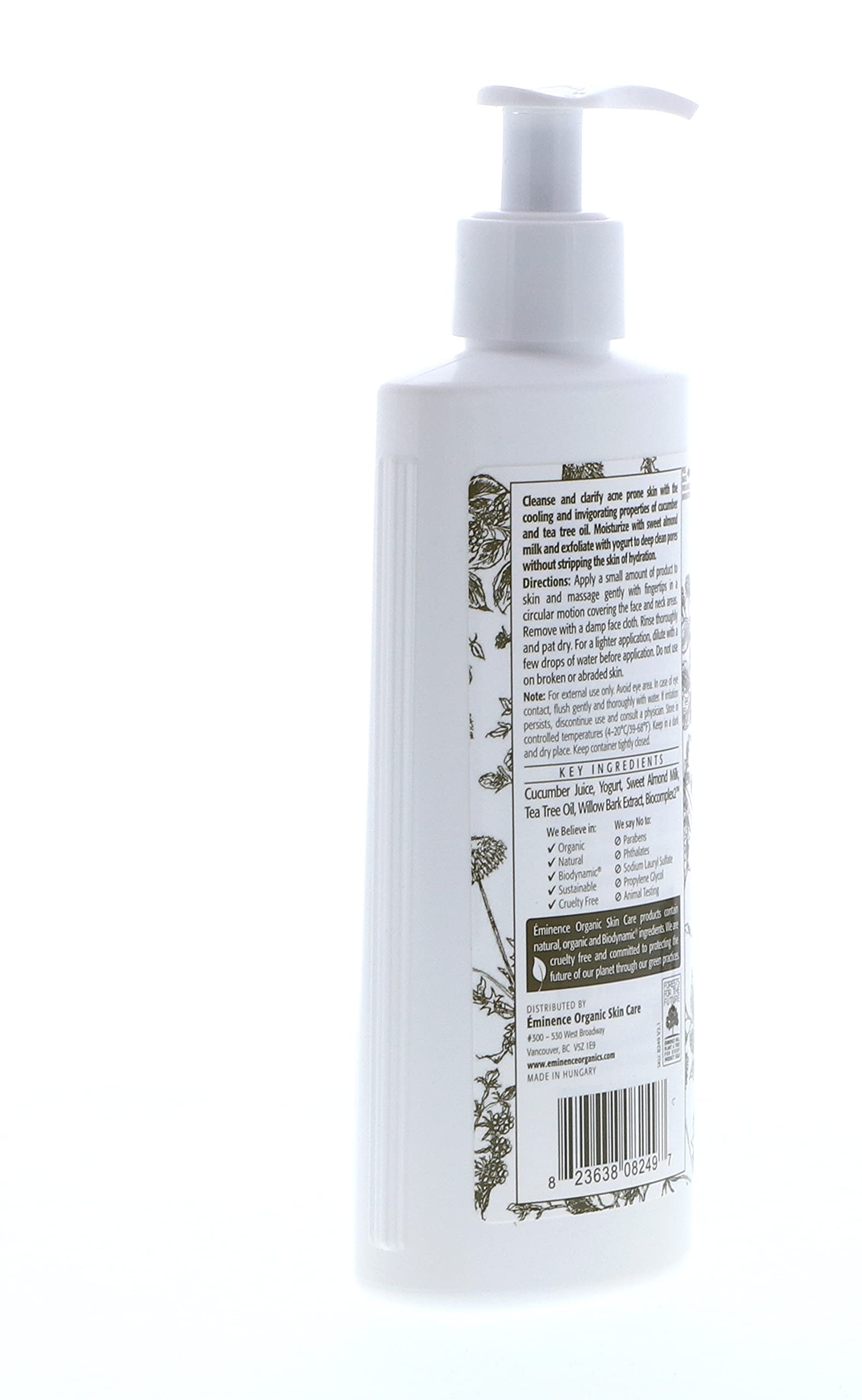 Eminence Clear Skin Probiotic Cleanser application during a daily skincare routine