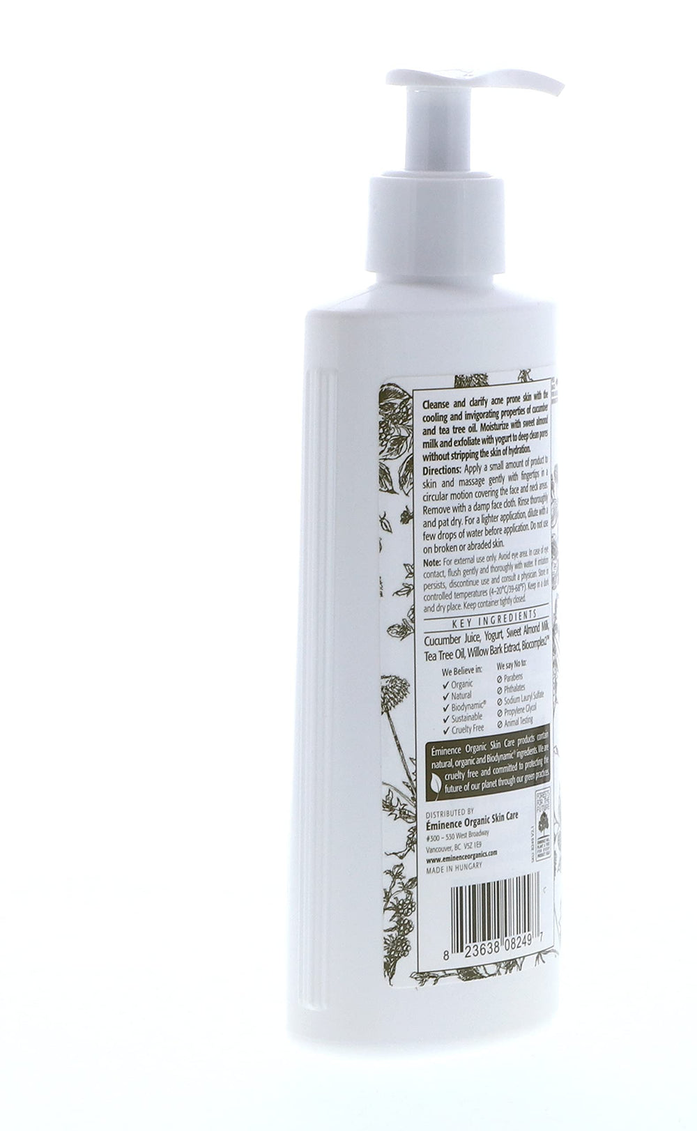 Eminence Clear Skin Probiotic Cleanser application during a daily skincare routine