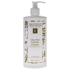Eminence Clear Skin Probiotic Cleanser bottle close-up for balanced skin