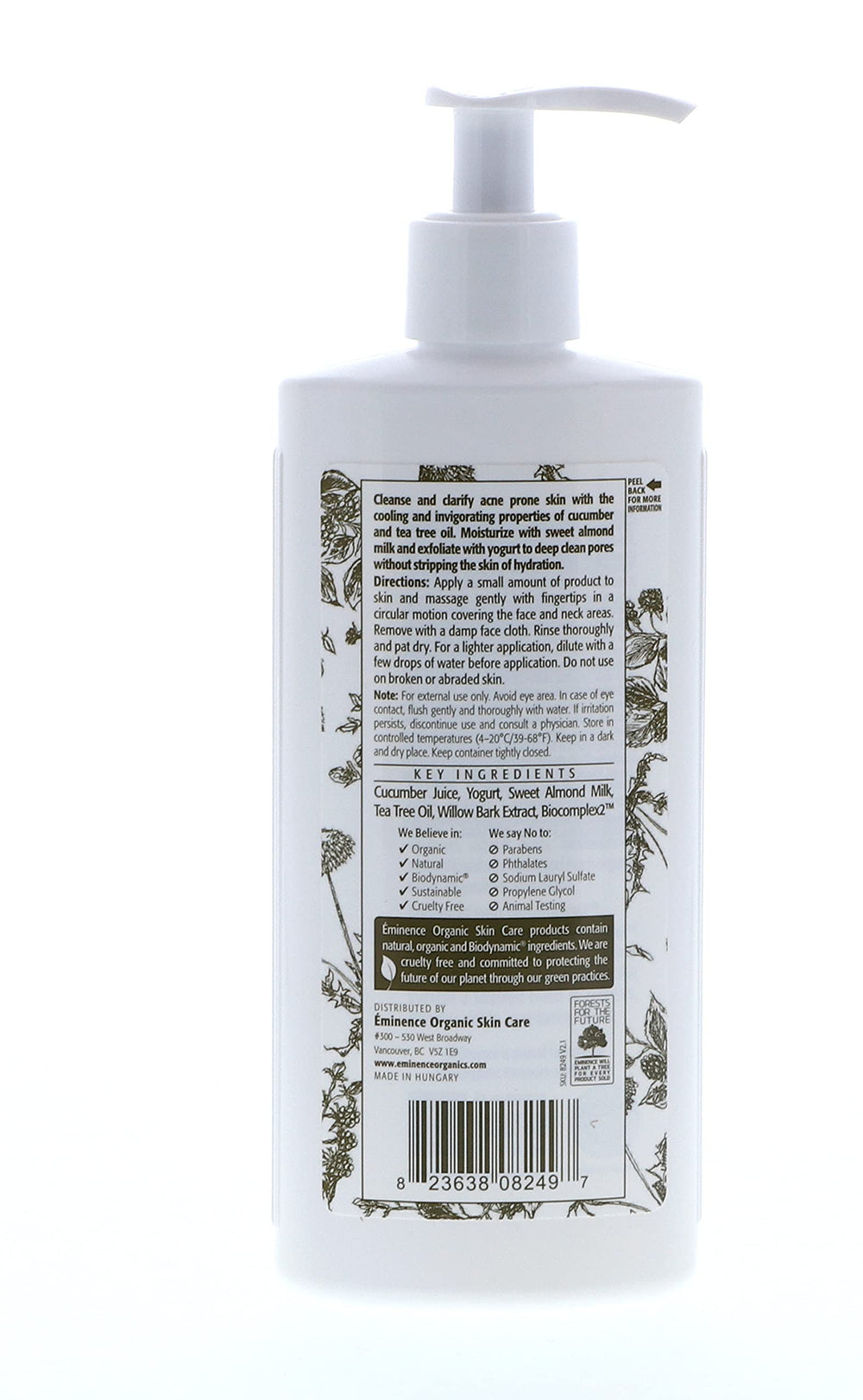 Eminence Clear Skin Probiotic Cleanser cruelty-free packaging highlights ethical skincare