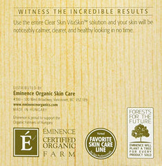 Eminence Clear Skin Probiotic Masque spread-application demonstrates revitalizing routine for irritated or congested skin.
