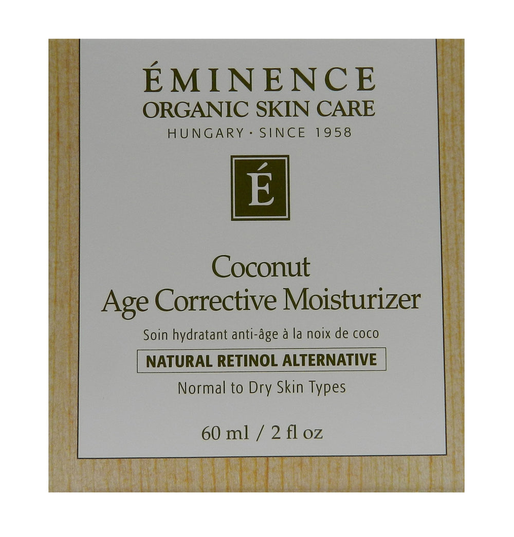 Eminence Coconut Age Corrective Moisturizer texture close-up highlighting rich cream for daily nourishment