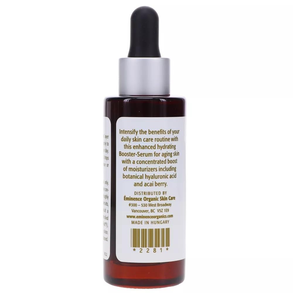 Eminence Firm Skin Acai Booster Serum ingredients highlight antioxidants for protection.