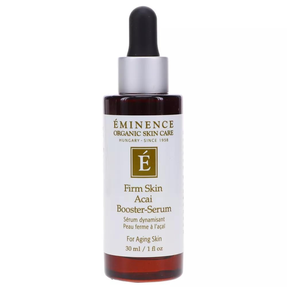 Eminence Firm Skin Acai Booster Serum texture swirl showing smooth formula.