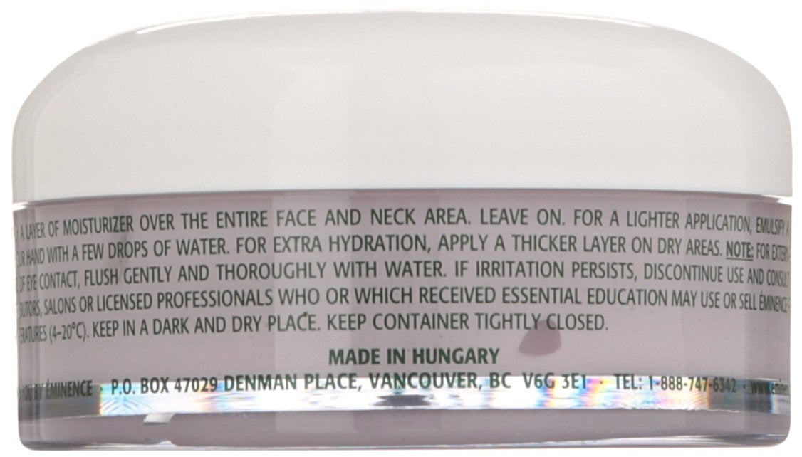 Hyaluronic acid–based Eminence Firm Skin Acai Moisturizer photo suggests plump, moisturized skin appearance